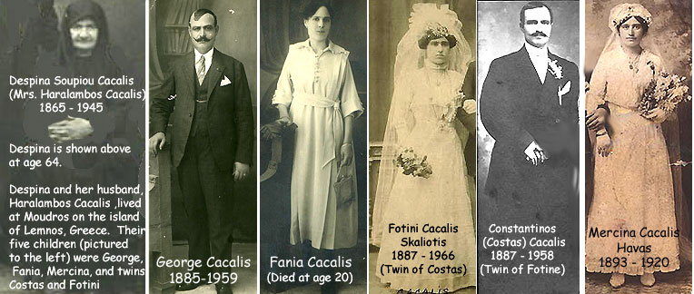 [The family of Haralambos and Despina Soupiou Cacalis]